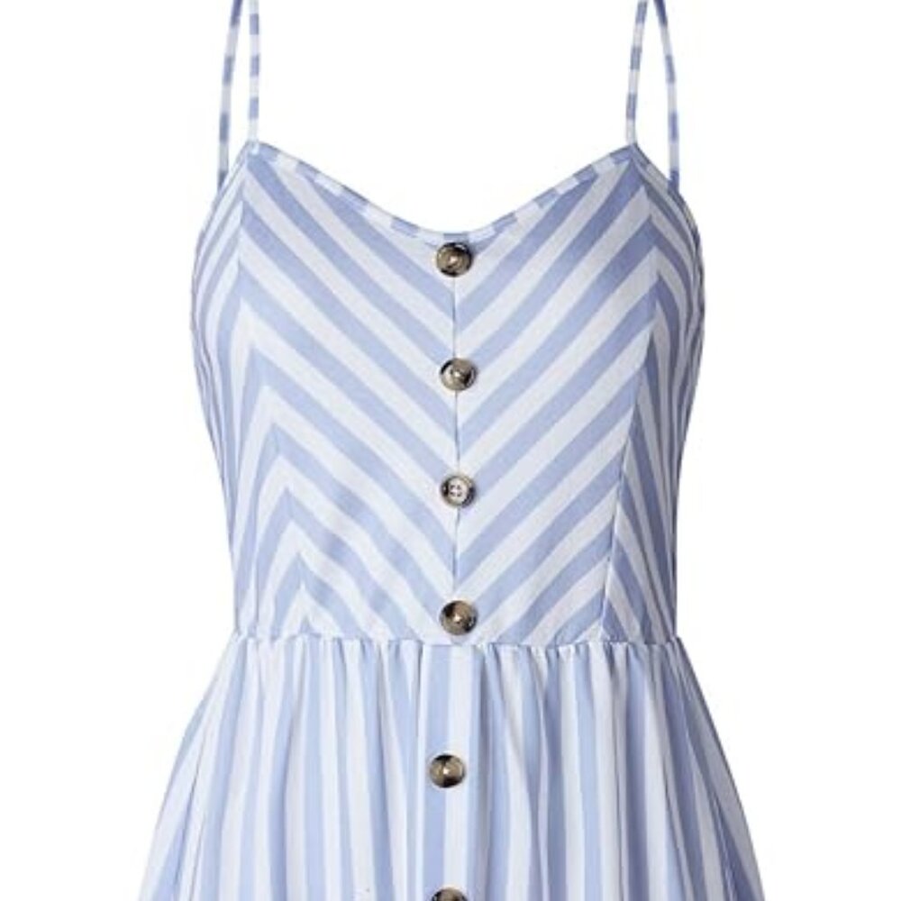 Women's Dresses-Summer Bohemian Spaghetti Strap Midi